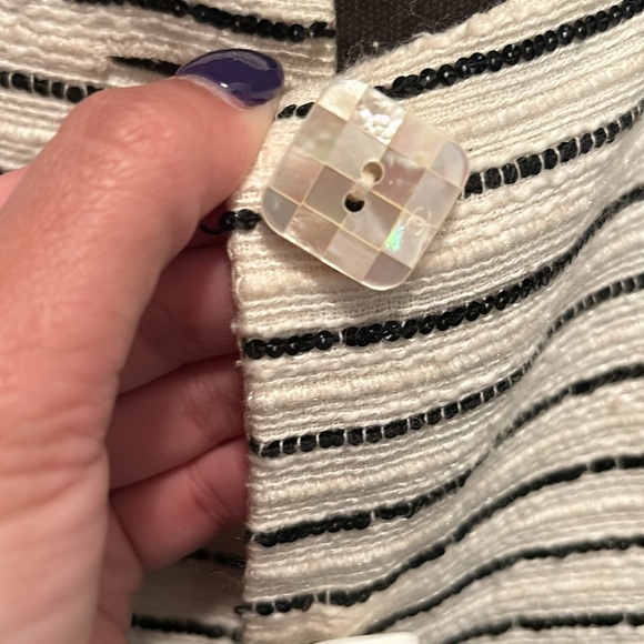 Black and White Chanel Camellia Jacket - Picture 6 of 11